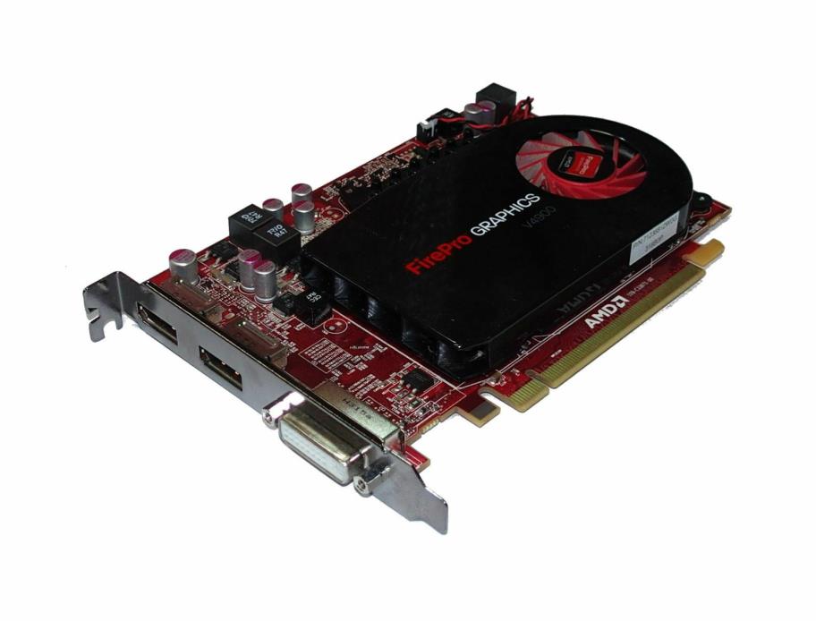 AMD ATI FirePro V4900 1GB GDDR5 Dual DP/DVI-I PCI-e Express Graphics Full Card