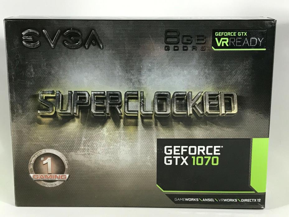 EVGA GeForce GTX 1070 SC GAMING ACX 3.0 8GB GDDR5 Graphics Card (08G-P4-6173-KF)