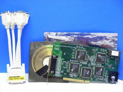 Colorgraphic Evolution 4 PCI Quad Cirrus Logic GPU Video Card 64MB w/ Video Cabl