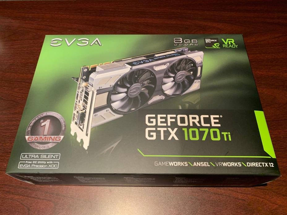 EVGA GeForce GTX 1070 SC GAMING ACX 3.0 Black Edition, 8GB GDDR5, LED, DX12 OSD