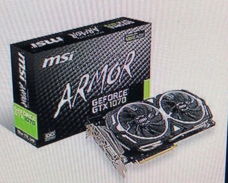 MSI VIDEO G1070AR8C GeForce GTX1070 8G Armor OC