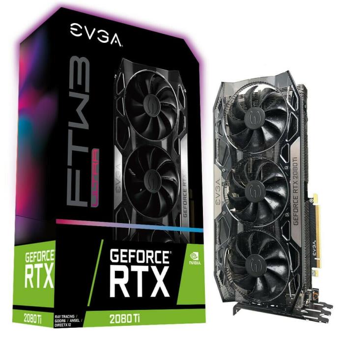 EVGA GeForce RTX 2080 Ti FTW3 ULTRA GAMING 11G-P4-2487-KR , iCX2 & RGB LED