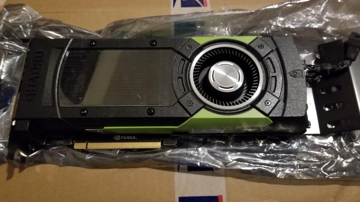 NVIDIA Quadro M6000 12GB GDDR5 PCIe HP Workstation Pull 801196-001 802795-001