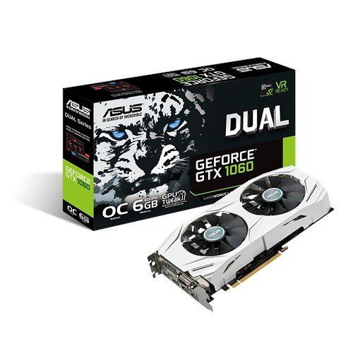 ASUS Dual-Serie GeForce GTX 1060 6GB GDDR5 Gaming-Grafikkarte (90YV09X0-M0NA00)