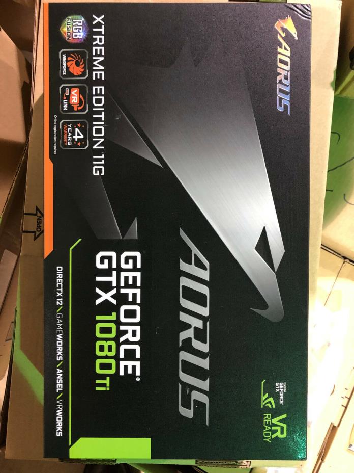 Gigabyte GTX 1080Ti 11GB AORUS EXTREME Edition GV-N108TAORUS X-11GD GPU New