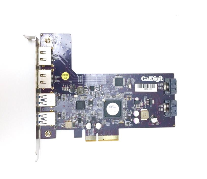 Caldigit FASTA-6GU3 PRO: 2 SATA 6G + 2 eSATA + 2 USB 3.0 Ports PCIe Adapter Card