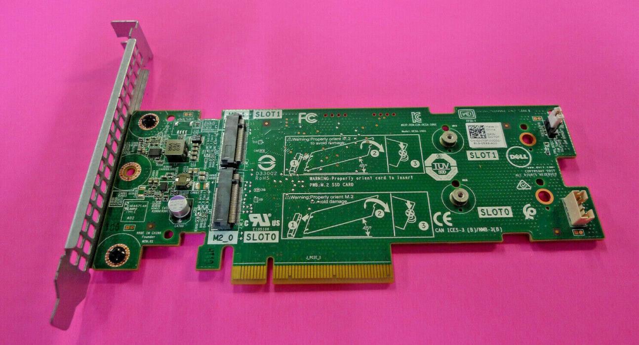 GENUINE Dell SSD M.2 PCIe x2 Solid State Storage Adapter Card Full Height JV70F
