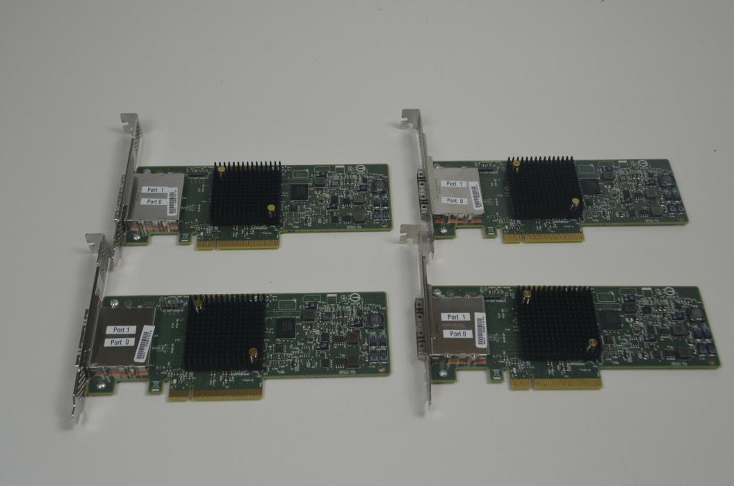 Lot of 4 - LSI SAS9207-8e SATA / SAS Host Controller PCI-Express 3.0 x8 HBA Card
