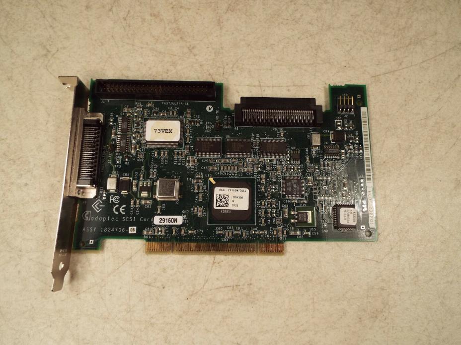Adaptec ASC-29160N Ultra-160 SCSI Adapter 64-bit PCI Controller Card 29160N