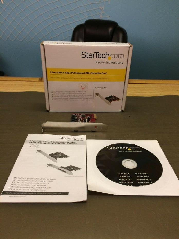StarTech PEXSAT32 2-Port PCIe SATA 6.0Gbps HBA Card