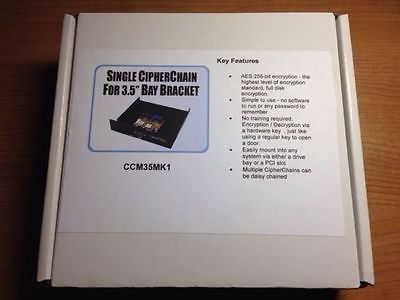NEW Cypherchain 3.5” Bay Bracket-Hardware HDD Hard drive Encryption