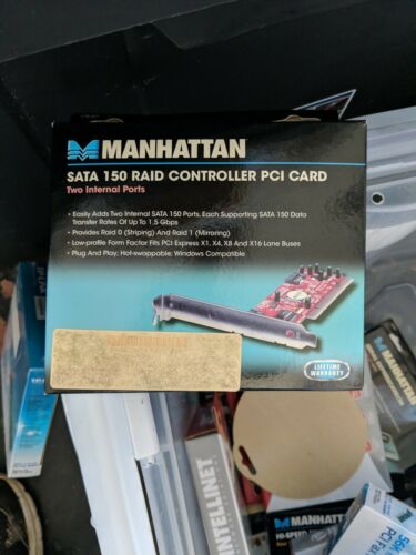 Manhattan 2-Port SATA II 150 PCI Host Card with RAID