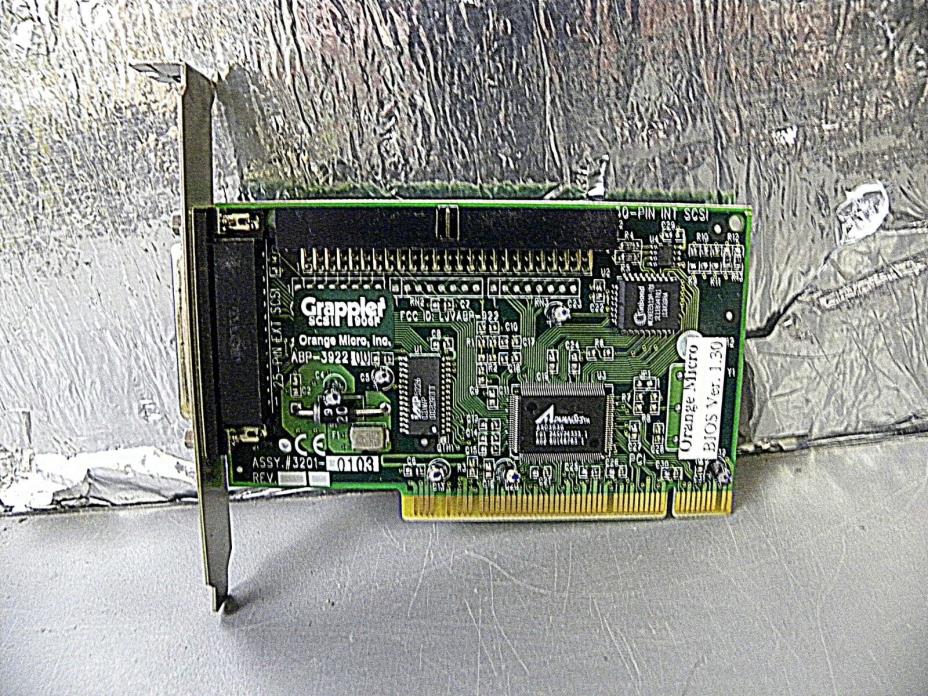 Grappler Orange Micro  50pin PCI SCSI Controller Card for Apple PowerMac G4
