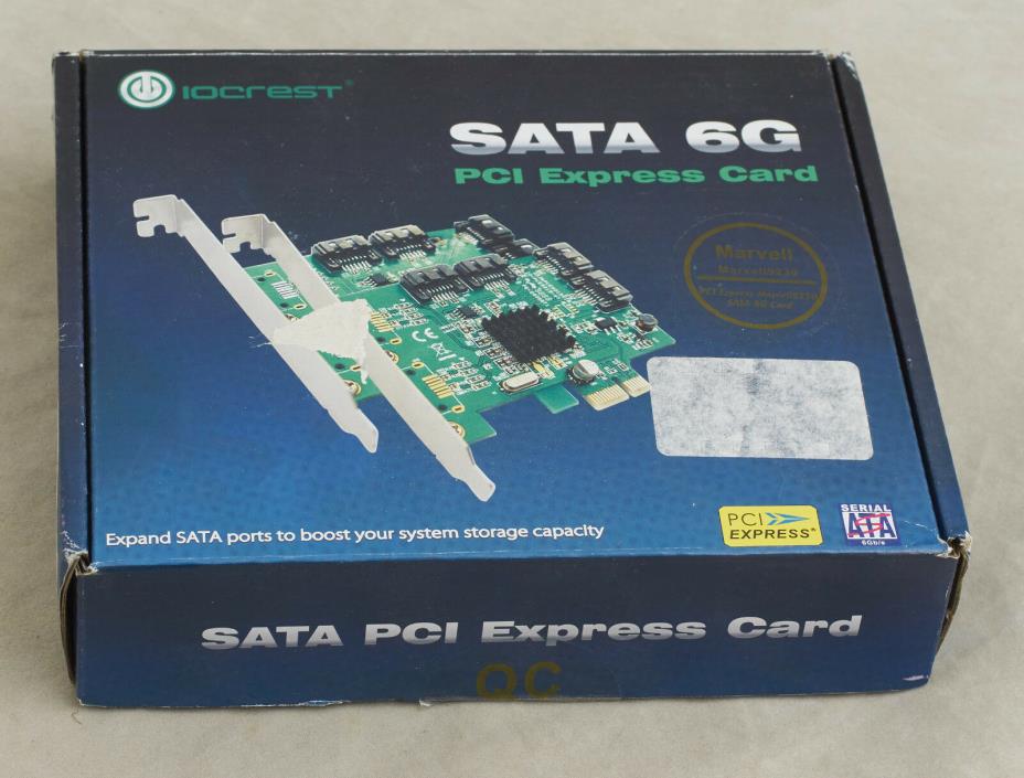 Syba IOCrest PCIe x2 4 Port SATA 3 III Controller Card 2x External Internal Slot
