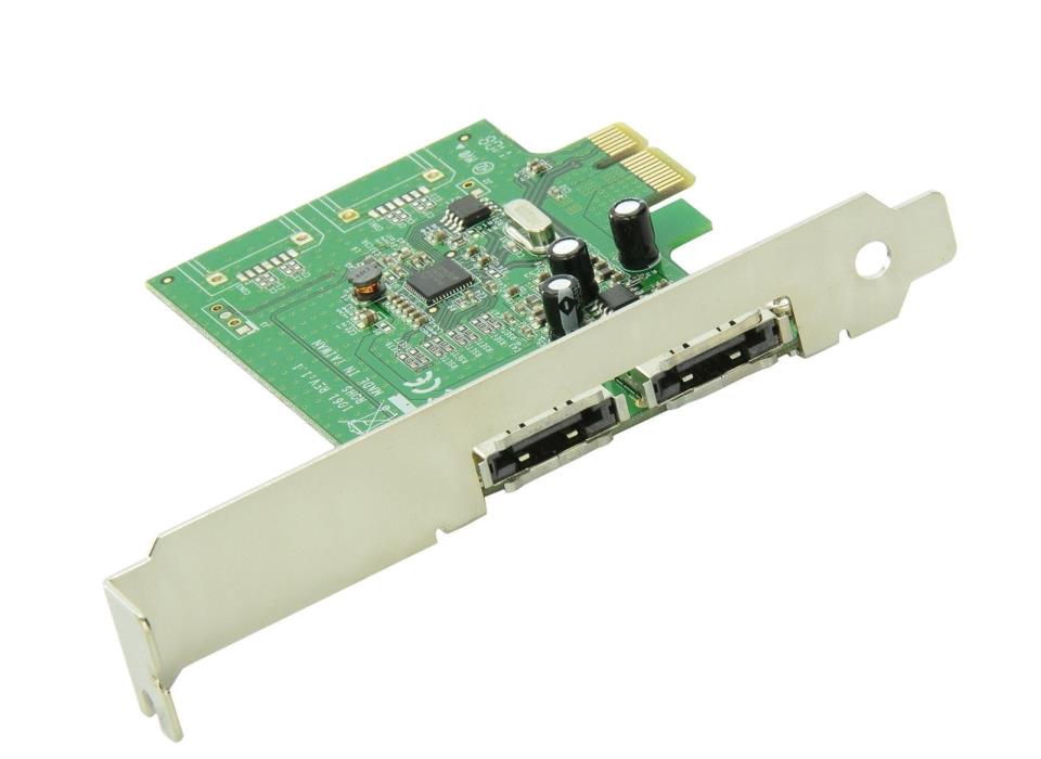 Mediasonic ProBox 2 Port External SATA 3 / III 6.0 Gbps PCI Express Card HP1-...