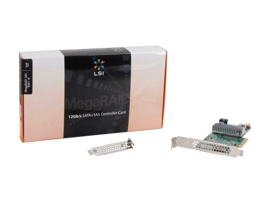 LSI Broadcom LSI00415 9361-4I MEGARAID 12Gb/s SAS/SATA PCIe 3.0 RAID Controller
