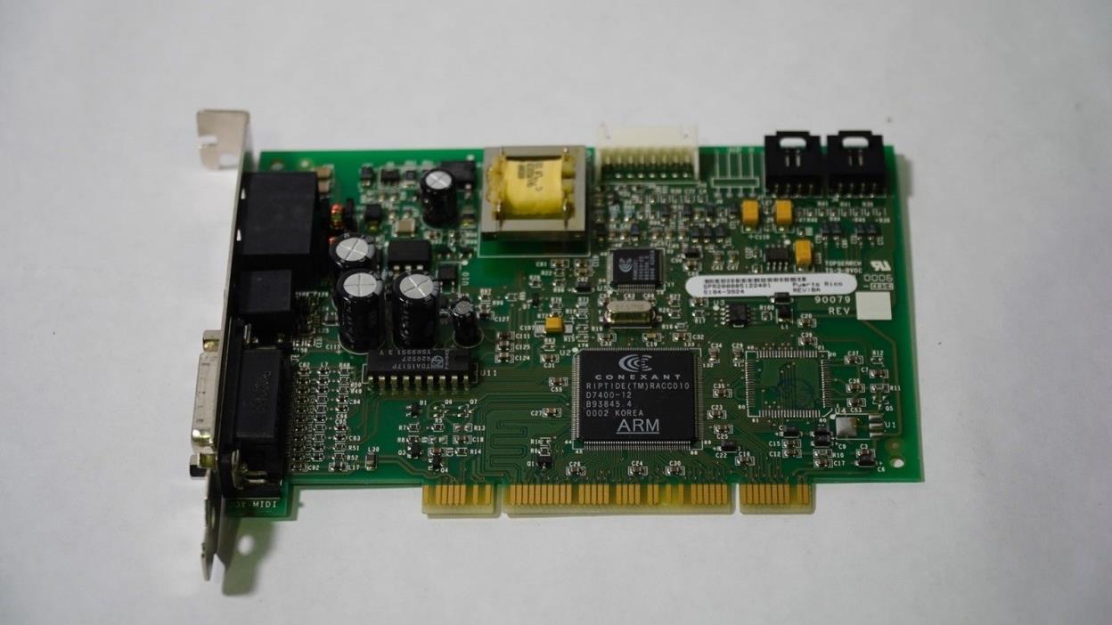 Smart Modular Technologies 5184-9924 90079 PCI Sound Card Modem w/ add-in card