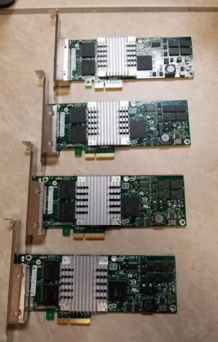 LOT OF 4 INTEL EXPI9404PTL PRO/1000 PT QUAD PORT SERVER ADAPTER PCI-E D64202-004