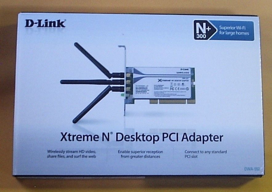 BRAND NEW D-Link DWA-552 Xtreme N PCI Express Desktop Adapter FREE SHIPPING