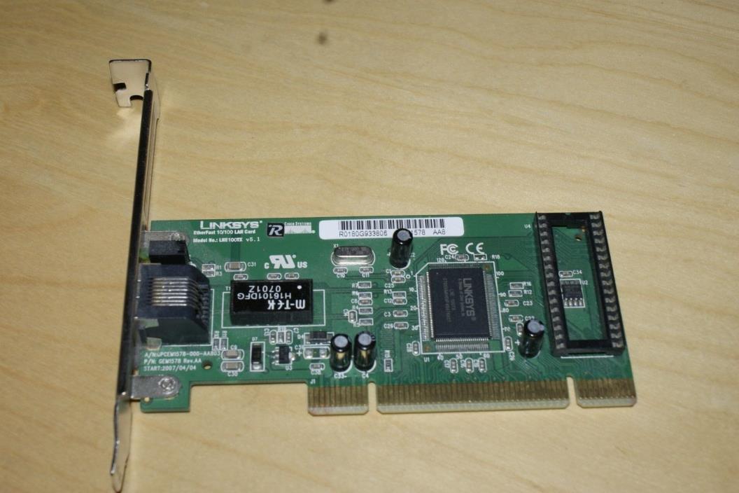 Linksys LNE100TX v5.1 Etherfast 10/100 PCI LAN Card