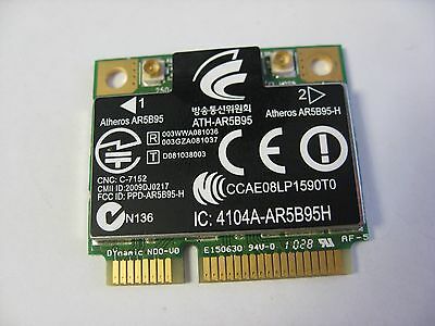 Compaq CQ56-115dx Wireless Half N Card MiniCard AR5B95-H 605560-005 (K19-23)