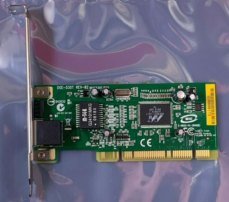 D-Link DGE-530T 10/100/1000 Gigabit Wired Ethernet Network PCI Adapter