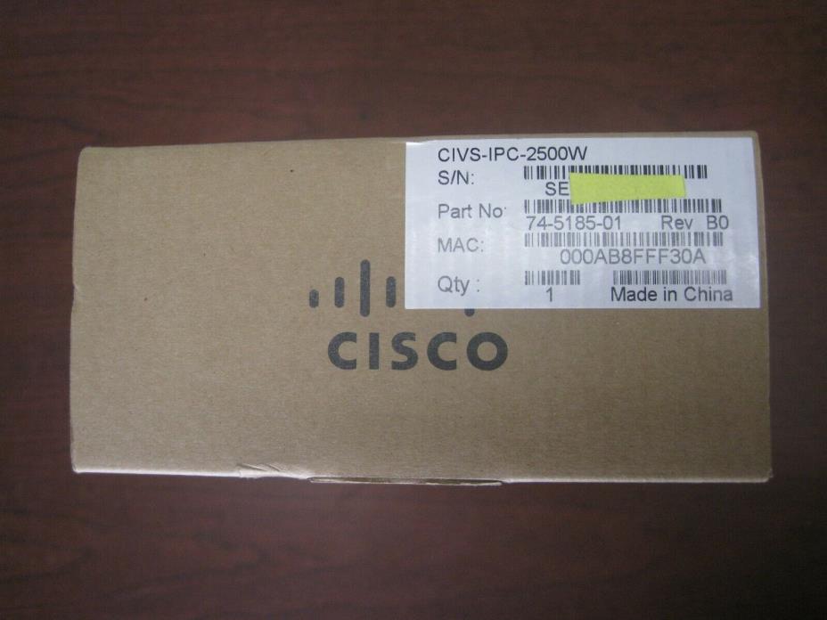 NEW Cisco CIVS-IPC-2500W IP SECURITY CAMERA