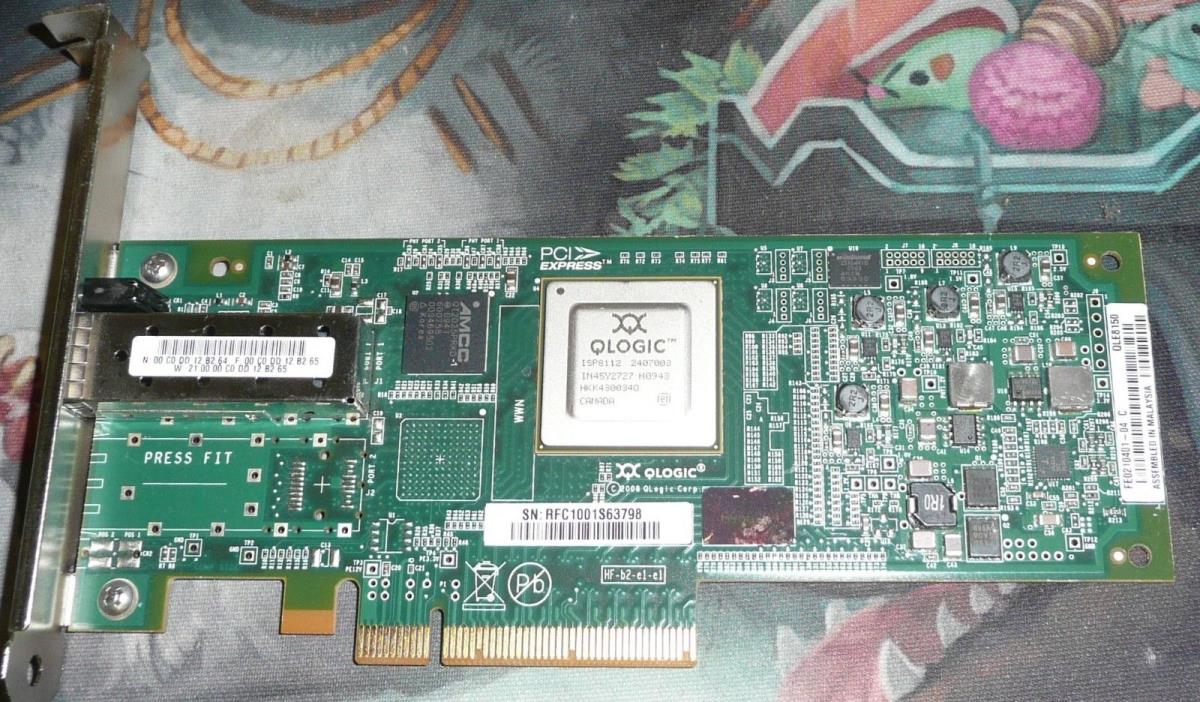 Qlogic QLE8150 10GBPS PCIE Fibre Network Adapter Card HBA Single Port