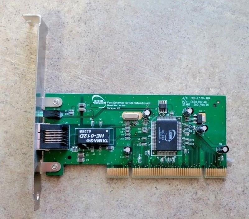 Network Everywhere NC100 Fast Ethernet 10/100 NIC Ver 2.1 PCI Card