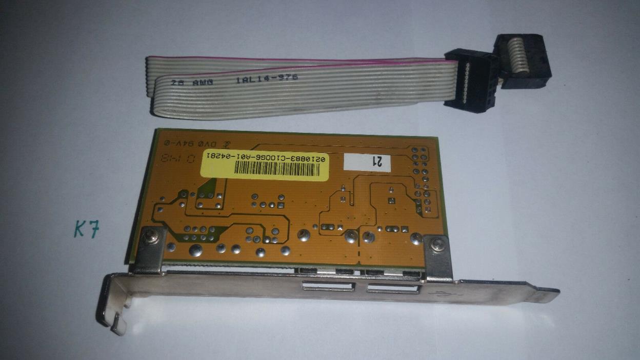 Original ASUS USB/MIR REV. 11 2 Port USB 1.1 2.0 Expansion Bracket Genuine