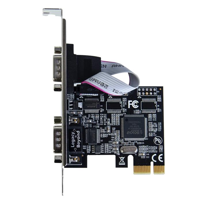 SIIG Legacy and Beyond Series 2 Port (Dual) Serial / RS-232 PCIe Card with 16...