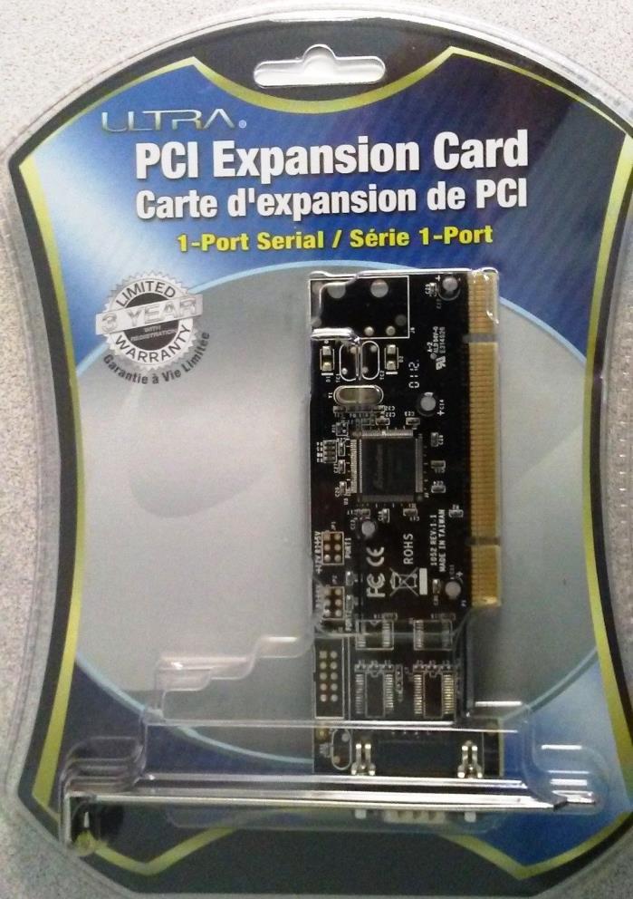 Ultra PCI Expansion Card-1 Port, U12-40705 Serial DB9 Bi-Directional 460.8Kbps