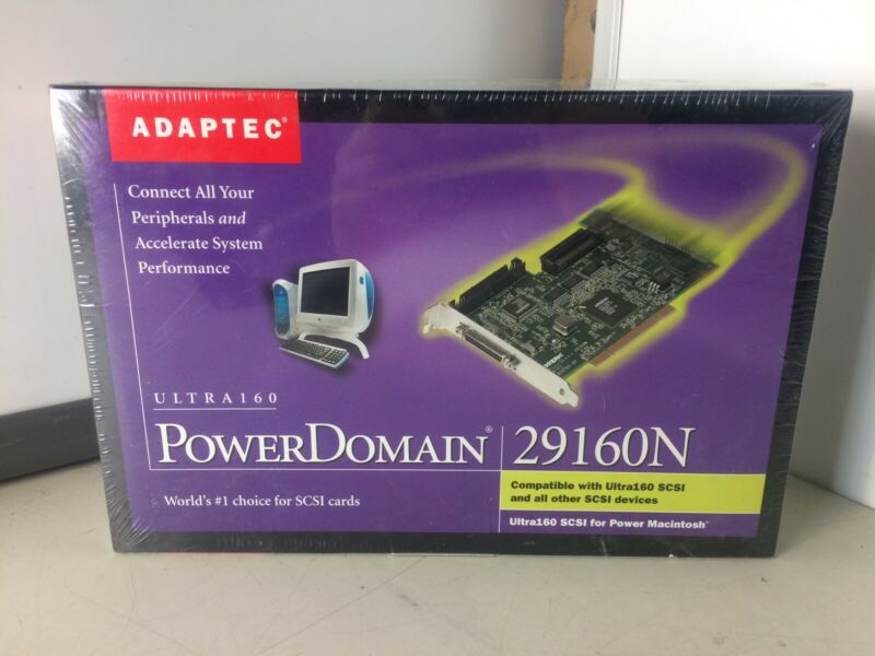 Adaptec PowerDomain 29160N Ultra160 SCSI New in Box For Power Macintosh