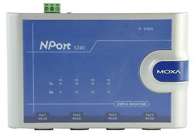 Moxa USB to 4-port RS-232 DB9M Serial Hub NPORT1240