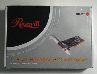 New Rosewill 1 Port Parallel PCI Adapter Free Shipping!