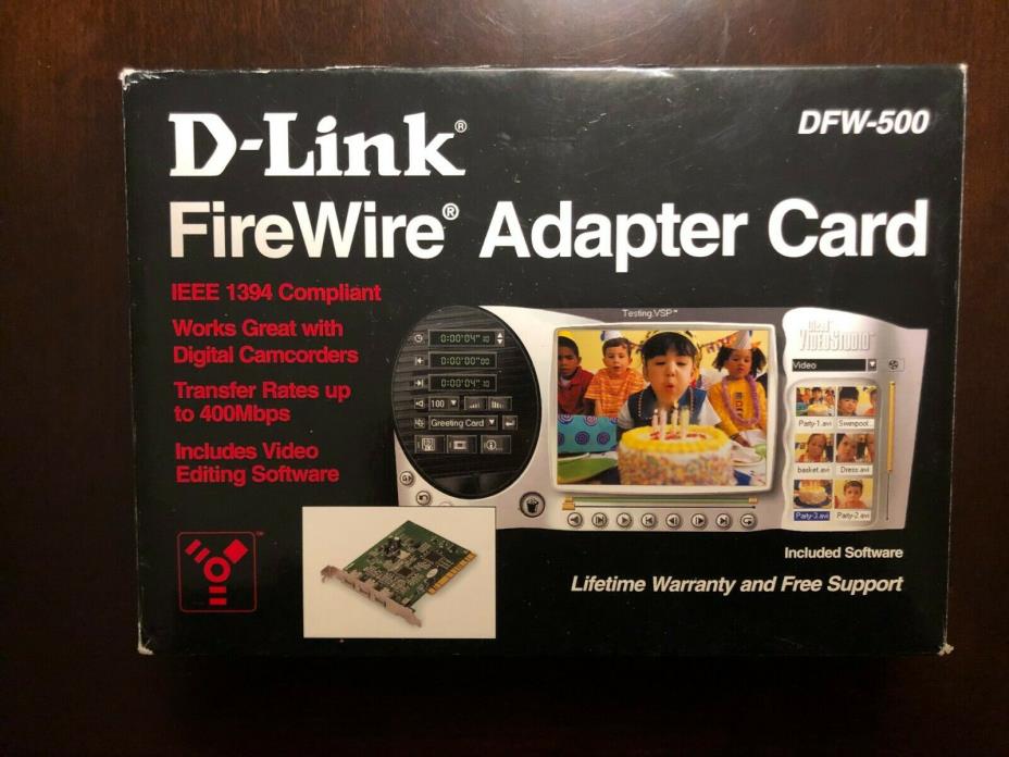 D-Link FireWire Adapter Card - DFW-500