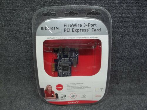 Belkin F5U504 P47168 Internal FireWire 400 3-Port PCI-Express 1x Adapter Card