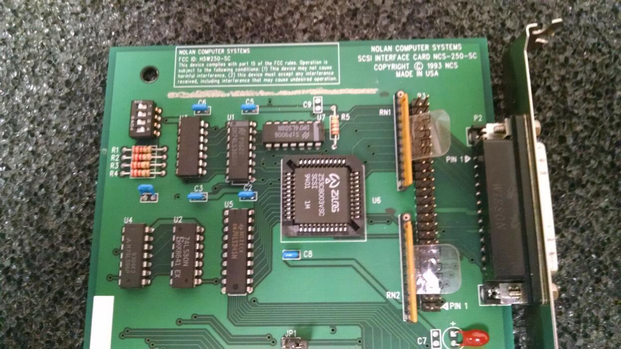 NOLAN NCS-250-SC 8 BIT ISA SCSI CARD