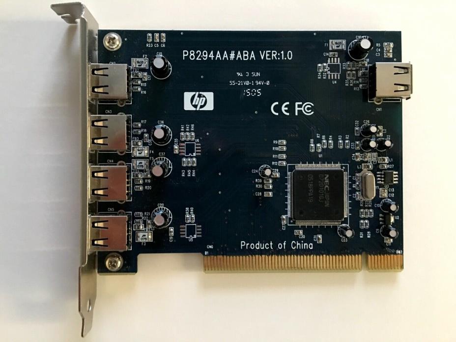 Hewlett Packard 5-Port USB 2.0 PCI Host Card (P8294AA#ABA VER. 1.0)