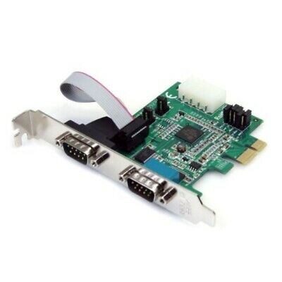 StarTech 2 Port Native PCI Express RS232 Serial Adapter Card with 16950 UART
