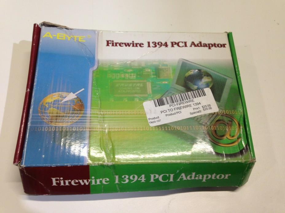 A-BYTE FIREWIRE 1394 PCI ADAPTOR