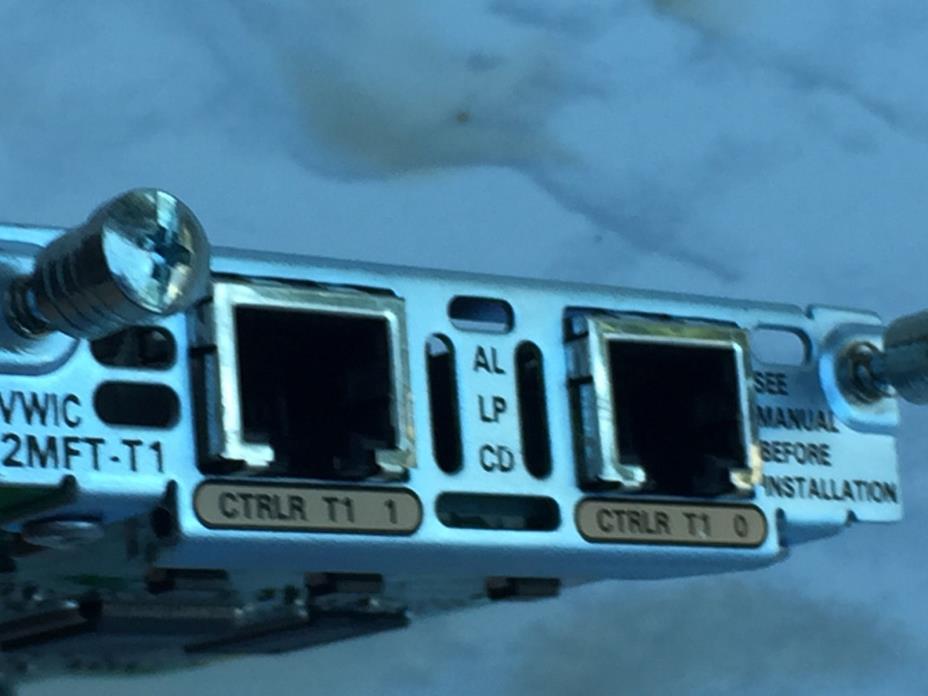Cisco VWIC-2MFT-T1 2-Port RJ45 Multiflex High Density WAN Interface Card