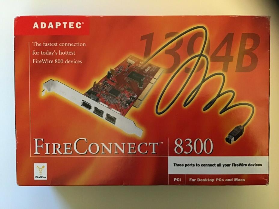 Adaptec Fireconnect 8300 Firewire connection card