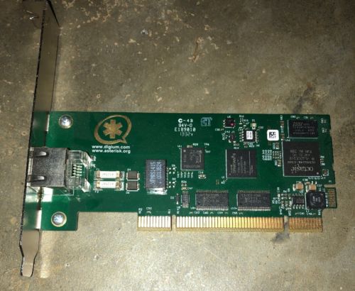 Digium 1TE134 Single Span T1/E1/J1/PRI PCI card w/ Hardware Echo Cancellation