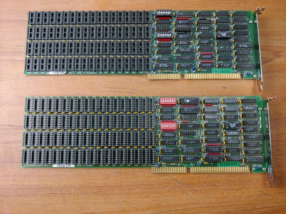 Pair of (2) PBAB-200 16 Bit EISA Circuit Boards