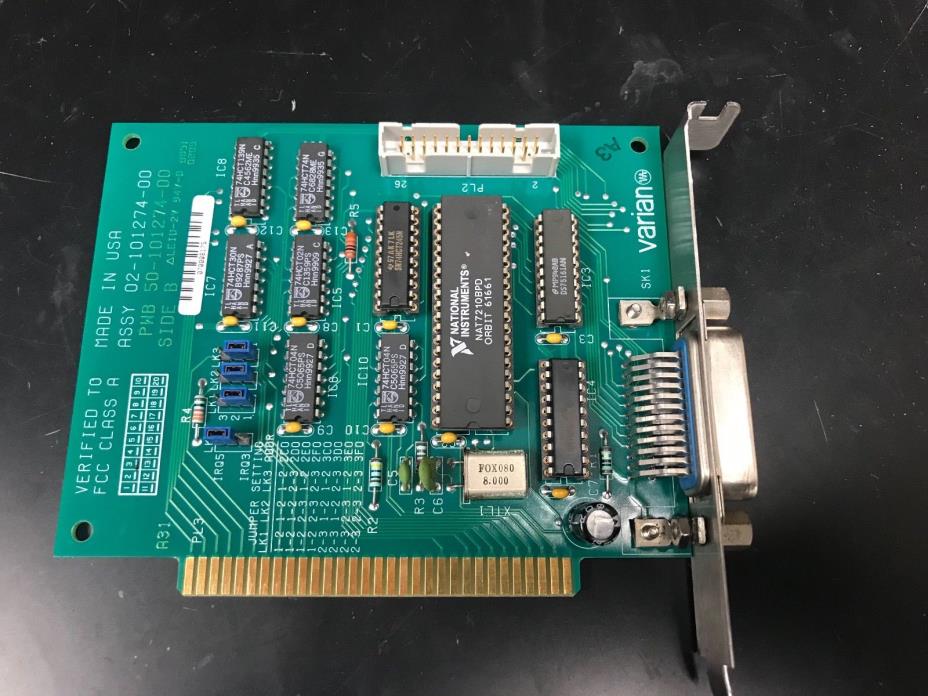 Varian 02-101274-00 GPIB Card - Cary 100 interface card - ISA