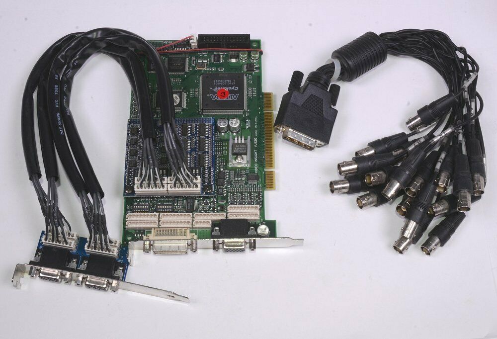 Video Insight Digital Video Recorder VJ120 PCI-X Card w/ Expansion Kit & Dongle