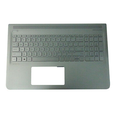 Genuine HP ENVY 15-AS Silver Palmrest w/ Backlit Keyboard 857799-001