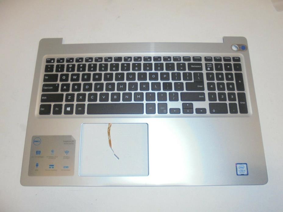 Genuine Dell Inspiron 5570 Palmrest Silver US English Keyboard MR2KH 0MR2KH