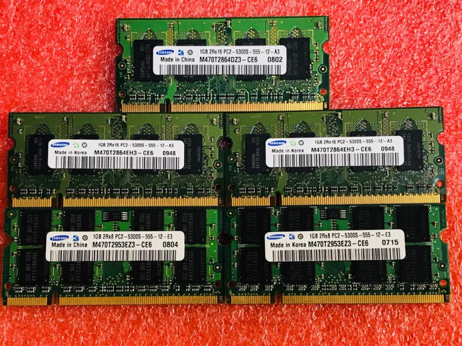 SAMSUNG OEM (5 x 1GB) 1GB  PC2-5300s DDR2 Memory RAM
